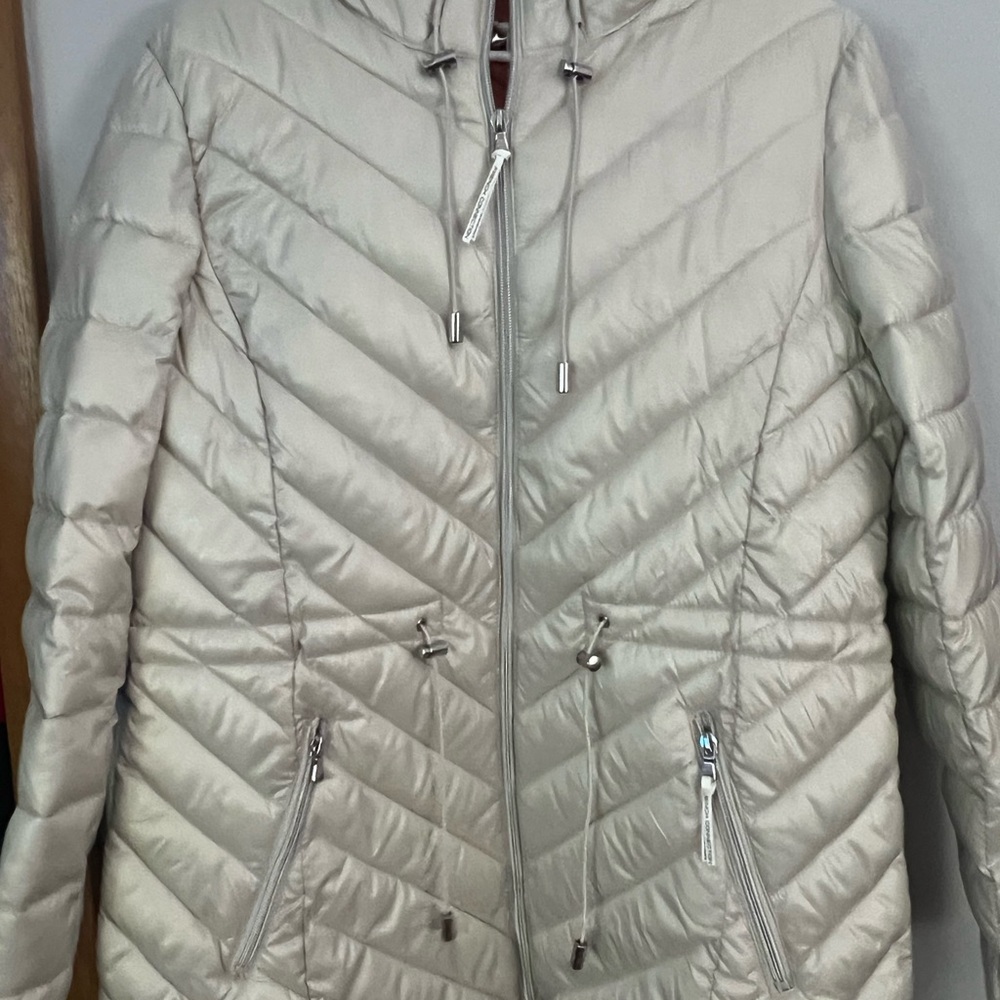 French Connection cream  Puffer Jacket size L